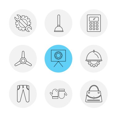 iş yaratıcı düz tasarım simgeler vektör koleksiyonu