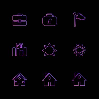 iş yaratıcı düz tasarım simgeler vektör koleksiyonu