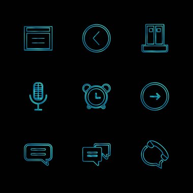 dizi iş ikonları/simgeleri, vektör, illüstrasyon 