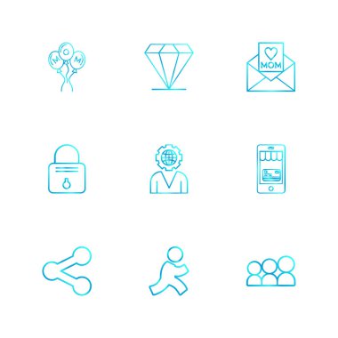 iş yaratıcı düz tasarım simgeler vektör koleksiyonu