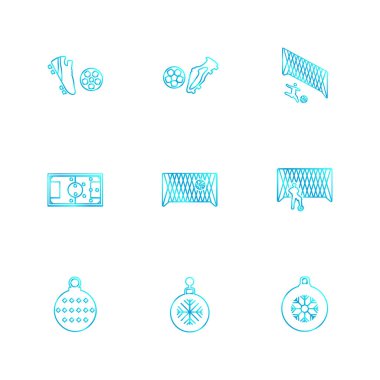 Beyaz arka plan üzerinde renkli farklı minimalist düz vektör app simgeleri