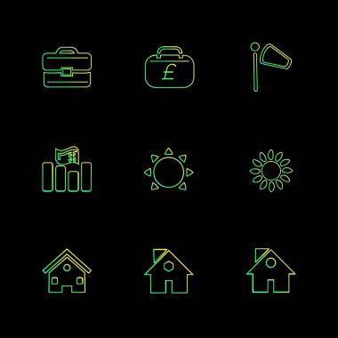 iş yaratıcı düz tasarım simgeler vektör koleksiyonu