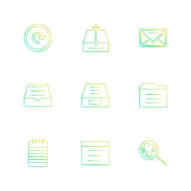 iş yaratıcı düz tasarım simgeler vektör koleksiyonu