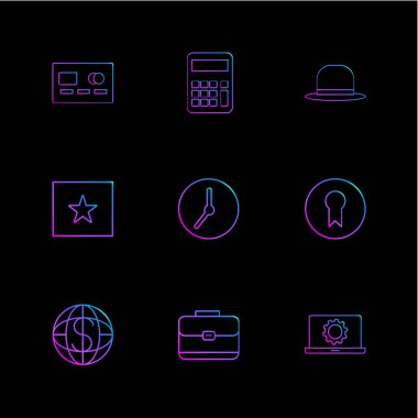 iş yaratıcı düz tasarım simgeler vektör koleksiyonu