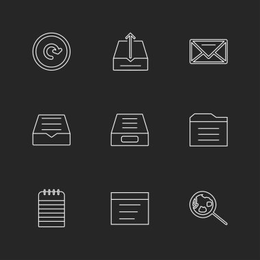 Bilgisayarlar, dijital cihazlar ve becerikli alet düğme düz stil ikonları ayarla