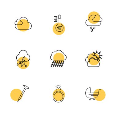 minimalist vektör simge kümesi  