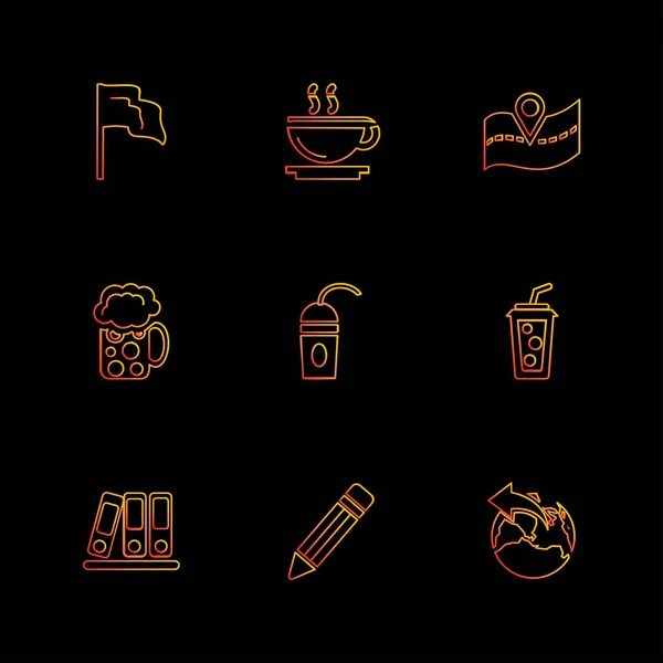 Minimalistische Vector Icons Set — Stockvector