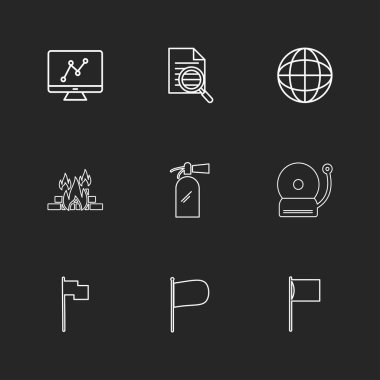 minimalist vektör simge kümesi  