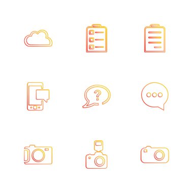 iş yaratıcı düz tasarım simgeler vektör koleksiyonu