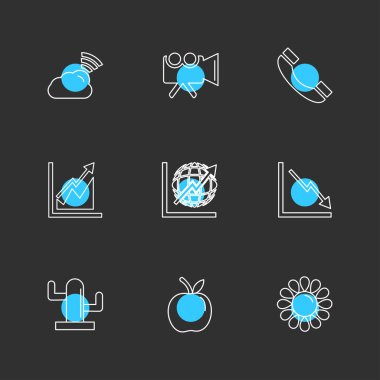 minimalist vektör simge kümesi  