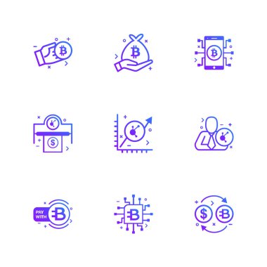 iş yaratıcı simgeler vektör tasarım düz koleksiyonu