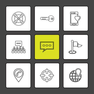 iş yaratıcı düz tasarım simgeler vektör koleksiyonu