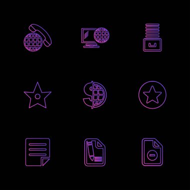 iş yaratıcı düz tasarım simgeler vektör koleksiyonu