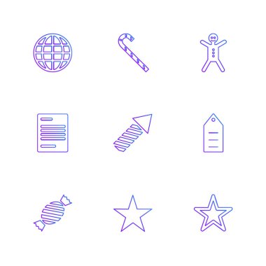 Beyaz arka plan üzerinde renkli farklı minimalist düz vektör app simgeleri