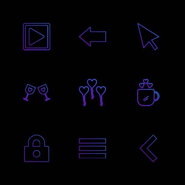 minimalist vektör simge kümesi  