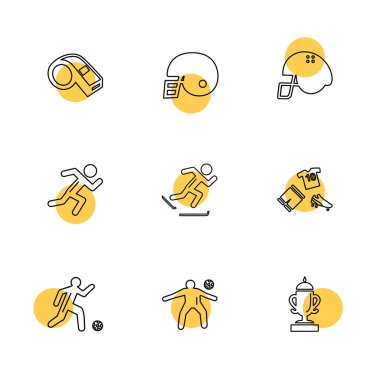 dizi iş ikonları/simgeleri, vektör, illüstrasyon 