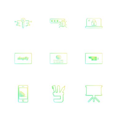 iş yaratıcı düz tasarım simgeler vektör koleksiyonu