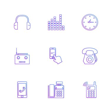 bilgisayar yaratıcı düz tasarım simgeler vektör koleksiyonu