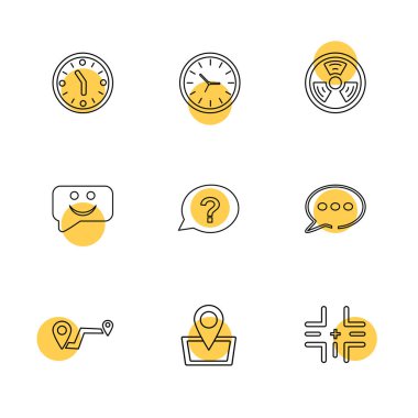 iş yaratıcı düz tasarım simgeler vektör koleksiyonu