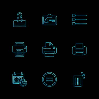 dizi iş ikonları/simgeleri, vektör, illüstrasyon 