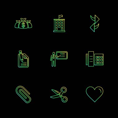 iş yaratıcı düz tasarım simgeler vektör koleksiyonu