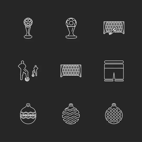 Conjunto Iconos Vectoriales Minimalistas — Archivo Imágenes Vectoriales