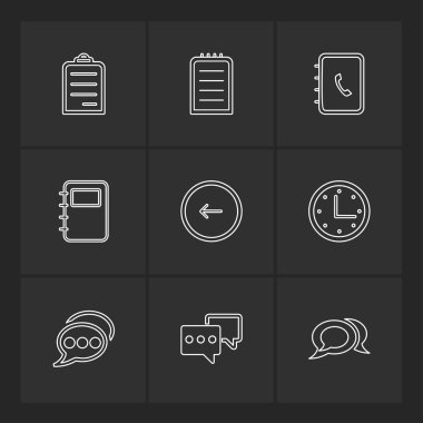 Bilgisayarlar, dijital cihazlar ve becerikli alet düğme düz stil ikonları ayarla