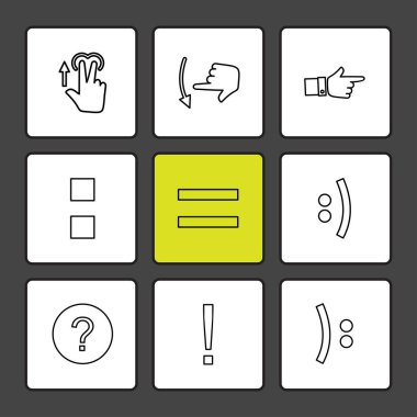 bilgisayar yaratıcı düz tasarım simgeler vektör koleksiyonu