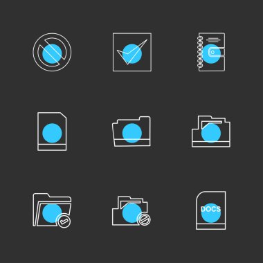 Bilgisayarlar, dijital cihazlar ve becerikli alet düğme düz stil ikonları ayarla