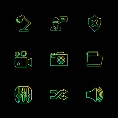 minimalist vektör simge kümesi  