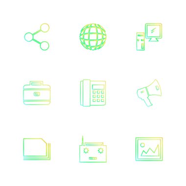 minimalist vektör simge kümesi  