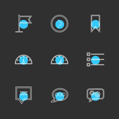 dizi iş ikonları/simgeleri, vektör, illüstrasyon 