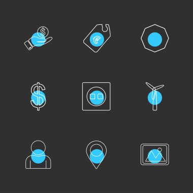 iş yaratıcı düz tasarım simgeler vektör koleksiyonu