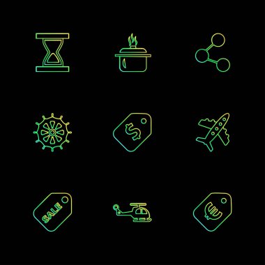 iş yaratıcı simgeler vektör tasarım düz koleksiyonu