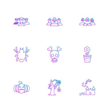 minimalist vektör simge kümesi  