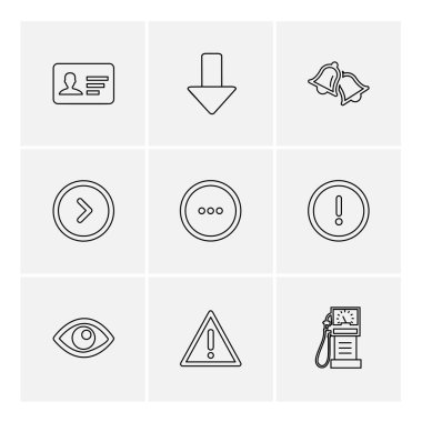 Bilgisayarlar, dijital cihazlar ve becerikli alet düğme düz stil ikonları ayarla