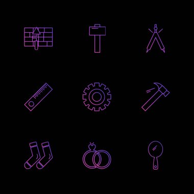 minimalist vektör simge kümesi  