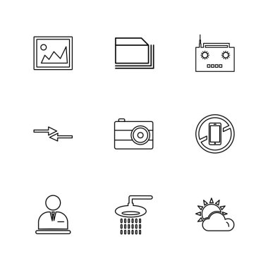 iş yaratıcı düz tasarım simgeler vektör koleksiyonu