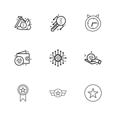 iş yaratıcı düz tasarım simgeler vektör koleksiyonu