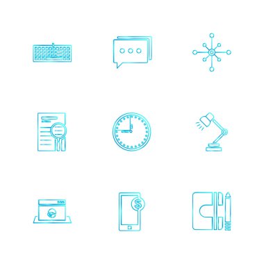 minimalist vektör simge kümesi  