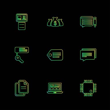 iş yaratıcı düz tasarım simgeler vektör koleksiyonu