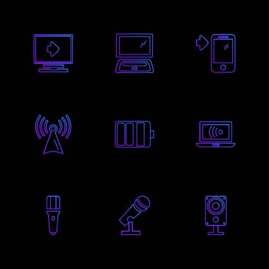 iş yaratıcı düz tasarım simgeler vektör koleksiyonu