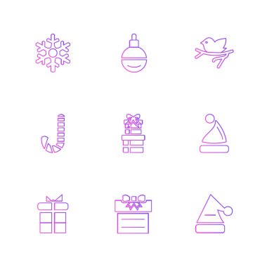 Beyaz arka plan üzerinde renkli farklı minimalist düz vektör app simgeleri