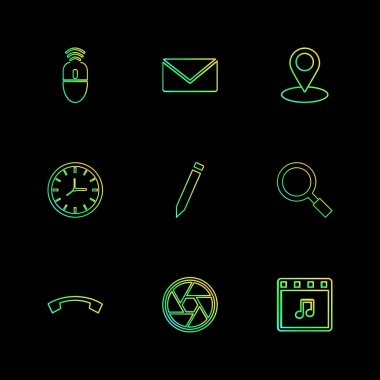 minimalist vektör simge kümesi  