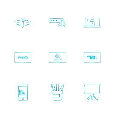 minimalist vektör simge kümesi  