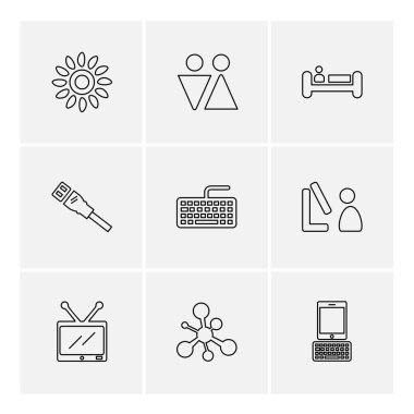 iş yaratıcı düz tasarım simgeler vektör koleksiyonu