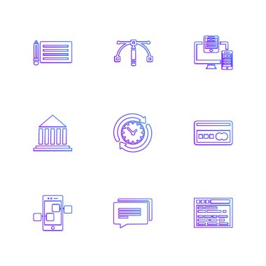 iş yaratıcı düz tasarım simgeler vektör koleksiyonu