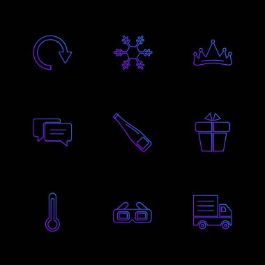 iş yaratıcı düz tasarım simgeler vektör koleksiyonu