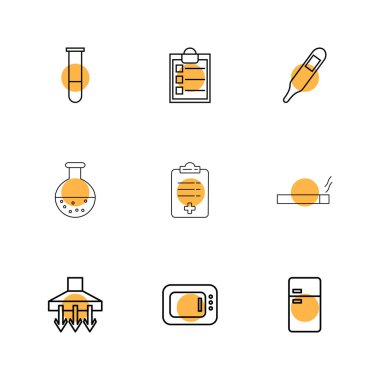 çeşitli minimalist vektör app simge kümesi  