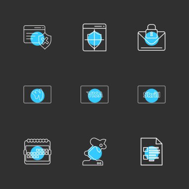 iş yaratıcı düz tasarım simgeler vektör koleksiyonu